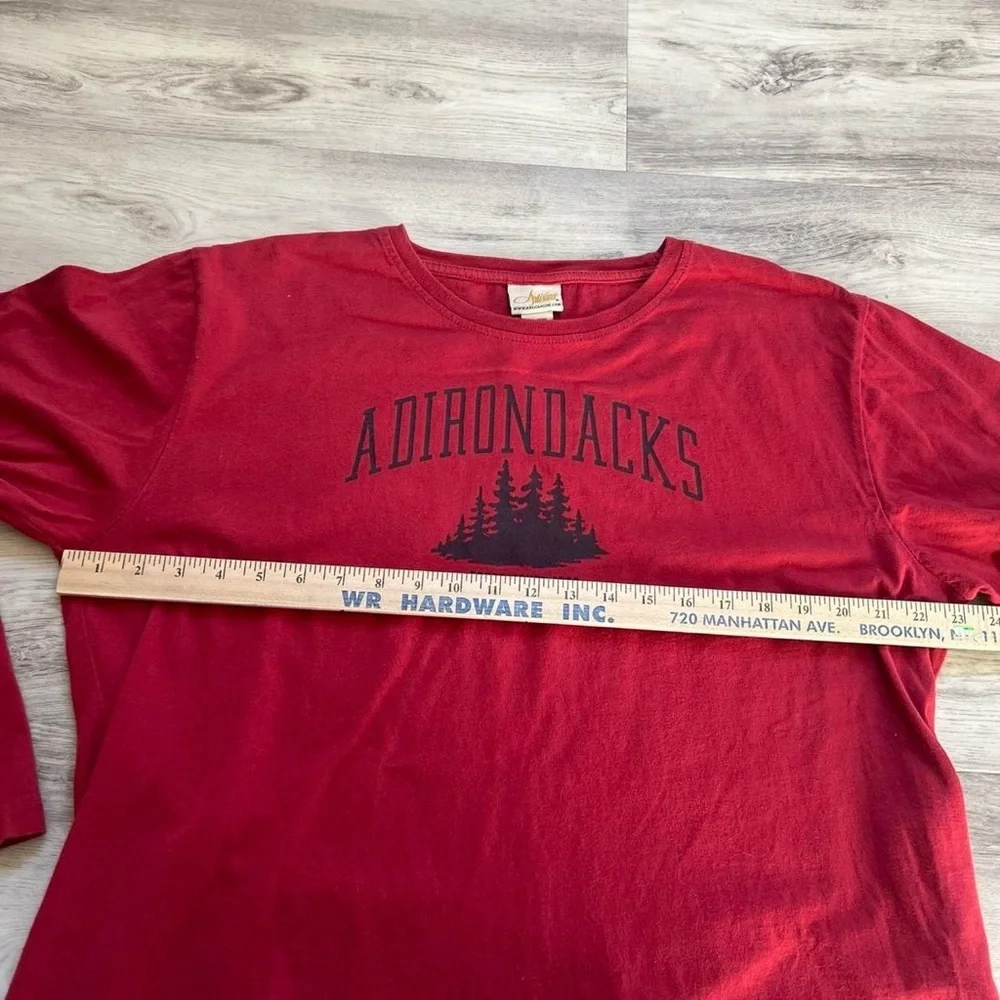Vintage Red Cotton long sleeved t-shirt